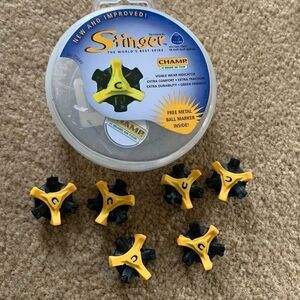 Champ Stinger Open Box Of 6 Golf Shoe Spikes *New*